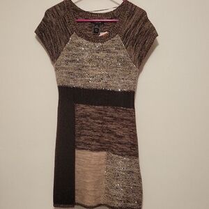 Style & Co. Brown and Black Knit Dress